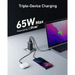 Anker 735 GaN III Prime 65W универсално мрежово зарядно, 3 порта, 2 USB-C, 1 USB-A, , черен - Image 2