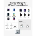 Anker 512 Nano 3 20W зарядно, USB-C, PowerIQ 3.0, Бял Цвят - Image 4