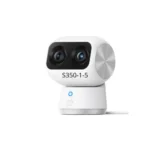 Смарт камера Eufy S350 за вътрешно видеонаблюдение, Dual Camera, 4K UHD, 8x Zoom, 360 градуса, AI, Wi-Fi
