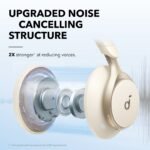 Anker Soundcore Space One, ANC слушалки, 40mm, LDAC Кремав — 02.jpg